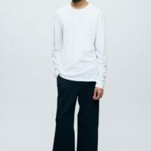 Kotn Unisex Essential Longsleeve Shirt in White, Size XS